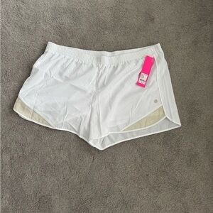 Women's White Athletic Shorts